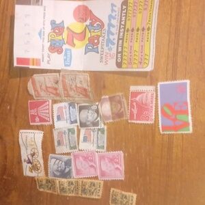 Very old stamps all different denominations